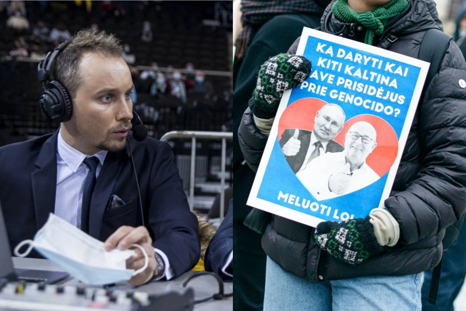 Karolis Tiškevičius ir Visvaldas Matijošaitis