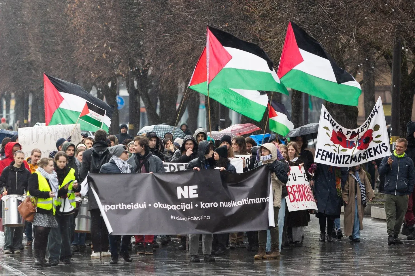 Palestiniečius palaikantis protestas Kaune