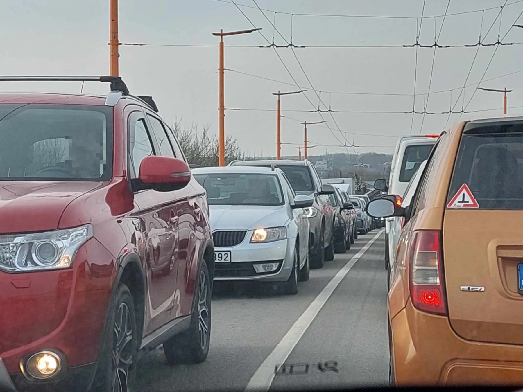 Sustojęs eismas Kaune