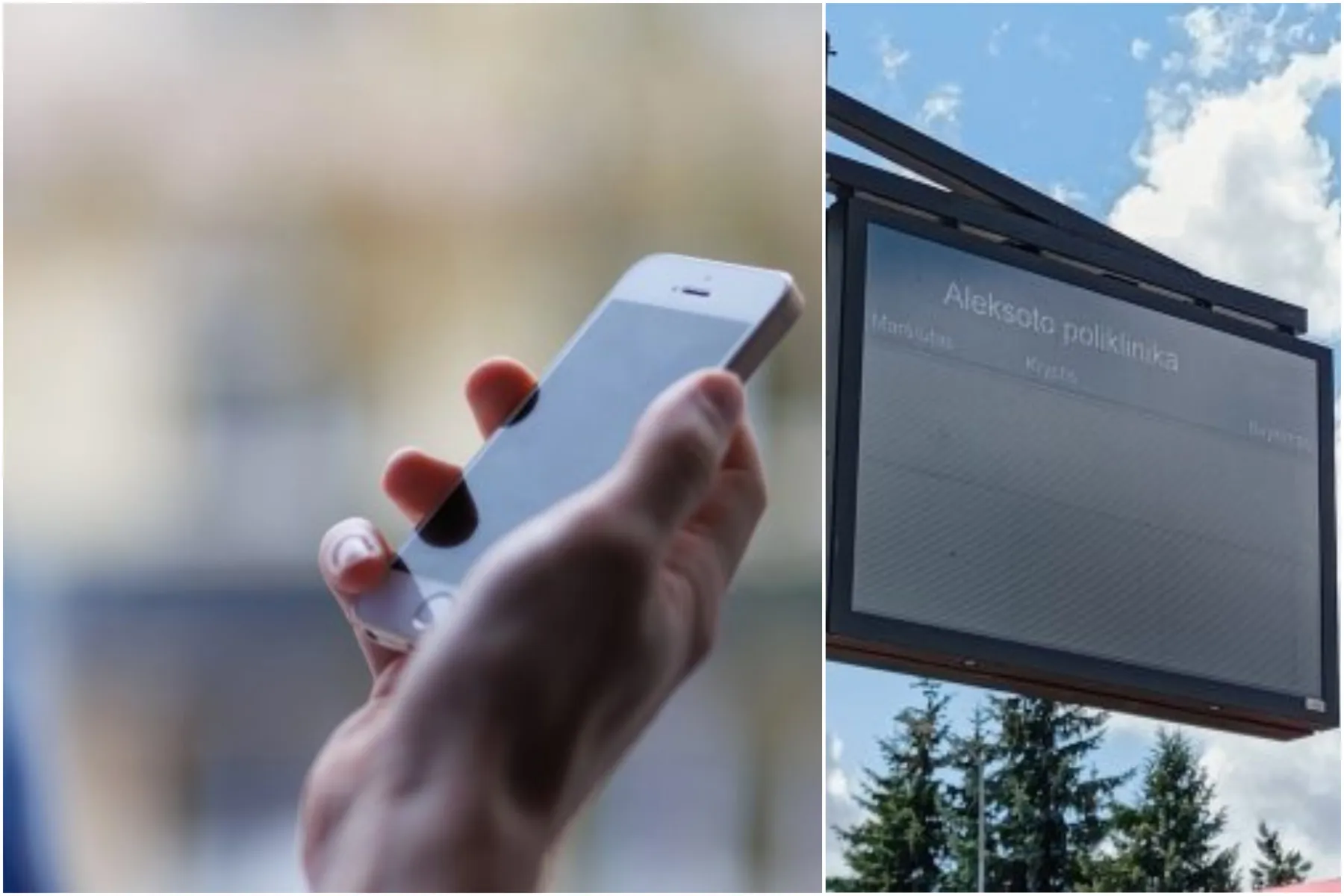 Telefonas, stotelė, tvarkaraštis