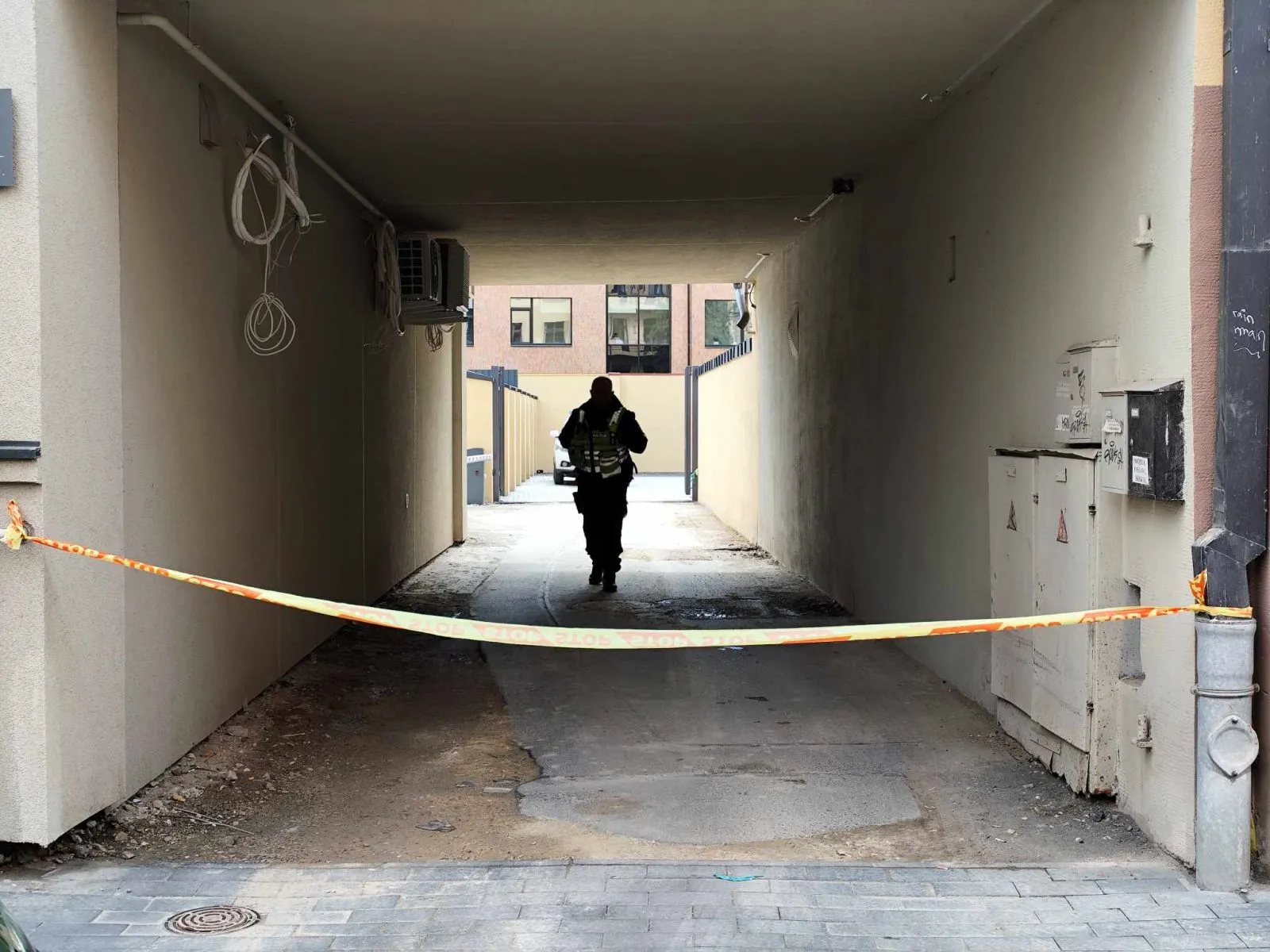 Evakuacija Socialinės paramos skyriuje / R. Tenio nuotr.