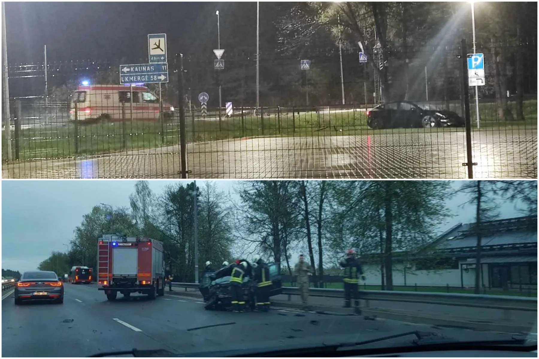 Ramučių sankryža, avarija, šviesoforas