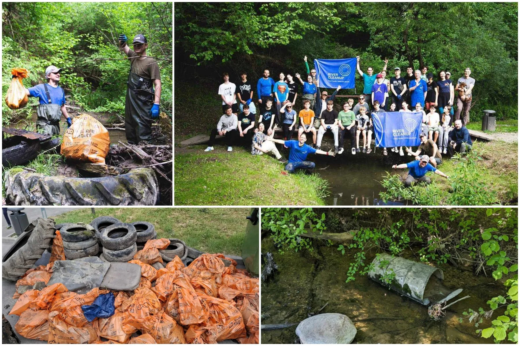 River Cleanup, Marvelės upelis, upės valymas