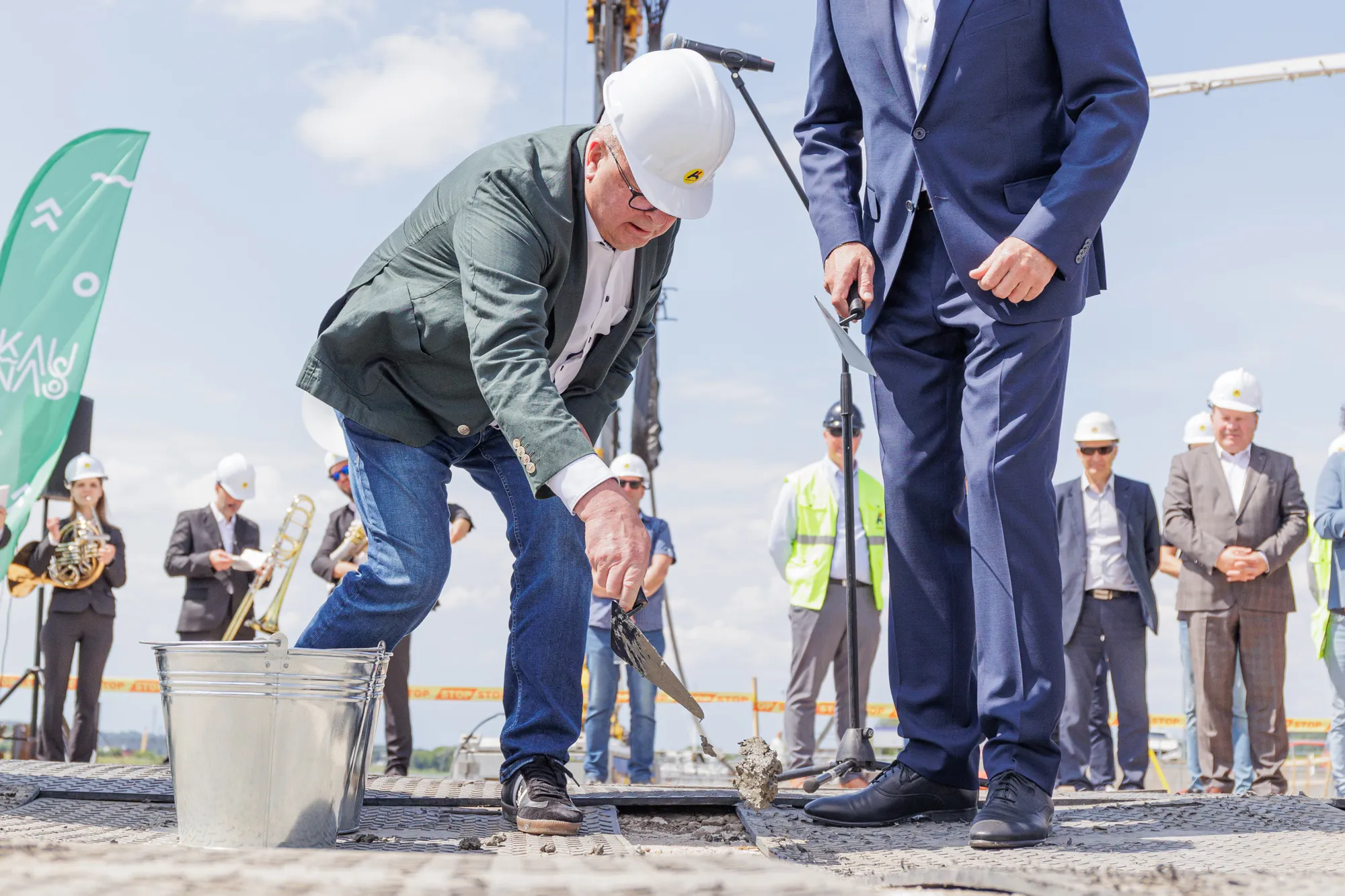 Kėdainių tilto kapsulės įkasimo ceremonija / R. Tenio nuotr.