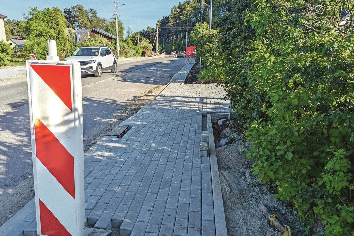 Šaligatvis Romainių gatvėje