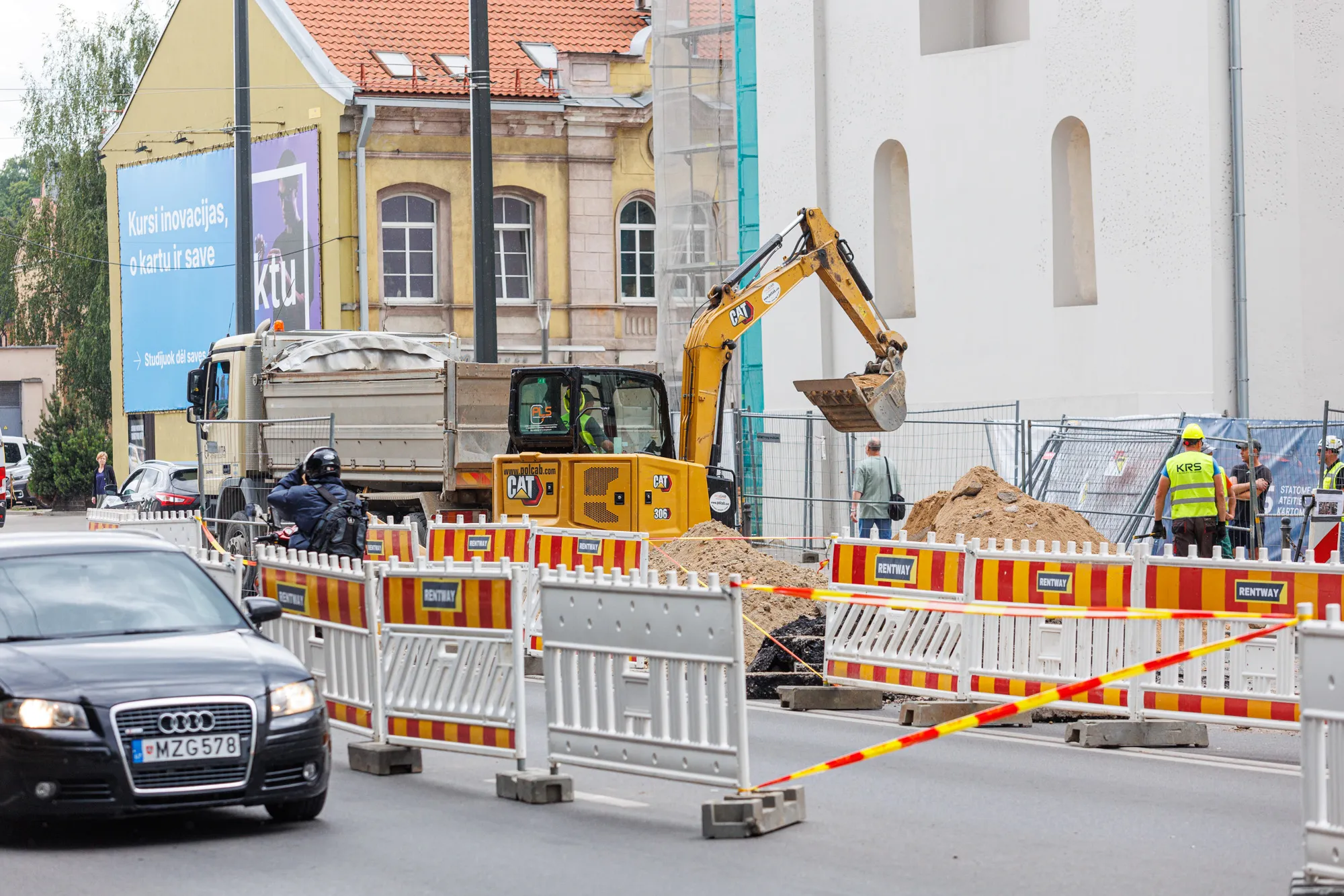 Spūstys Birštono gatvėje / R. Tenio nuotr.