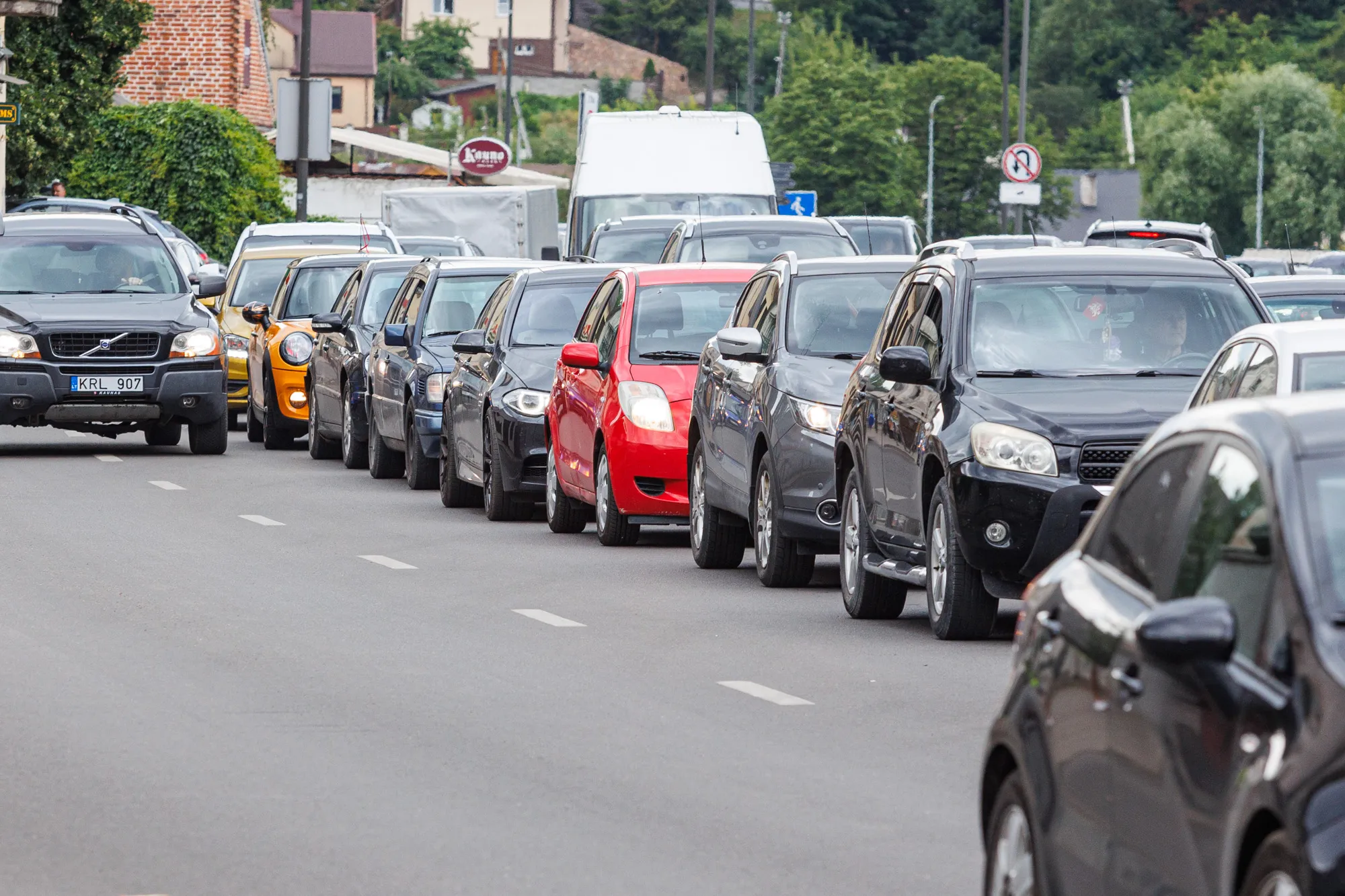 Spūstys Birštono gatvėje / R. Tenio nuotr.