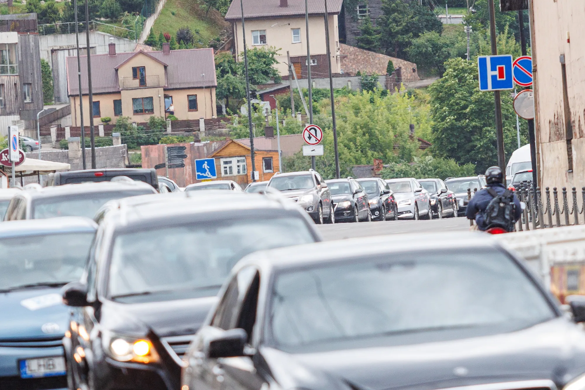 Spūstys Birštono gatvėje / R. Tenio nuotr.
