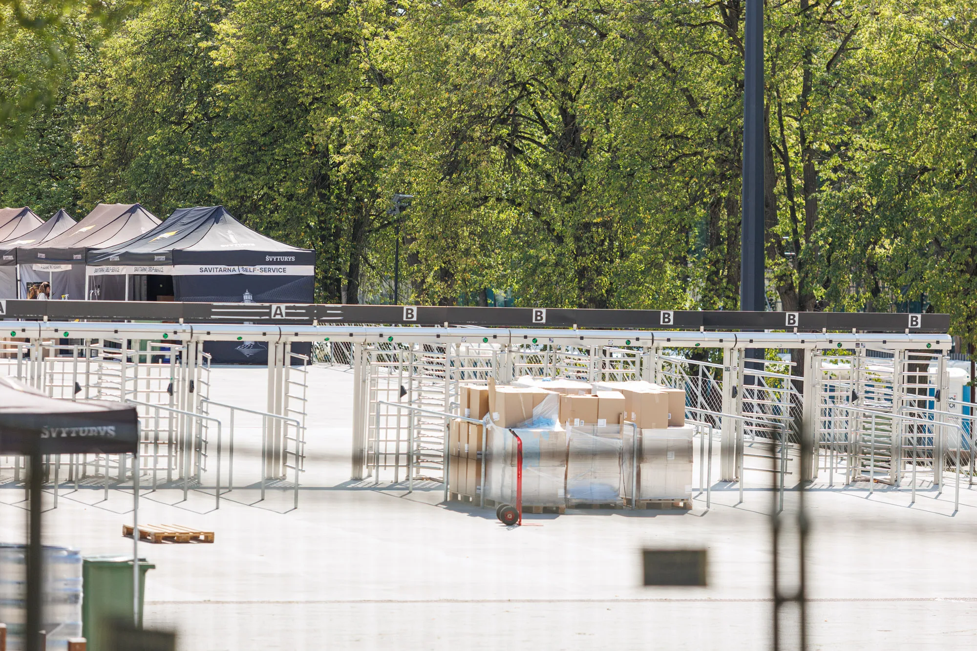 Pasiruošimas Ed Sheeran koncertui. ELTA / R. Tenio nuotr.