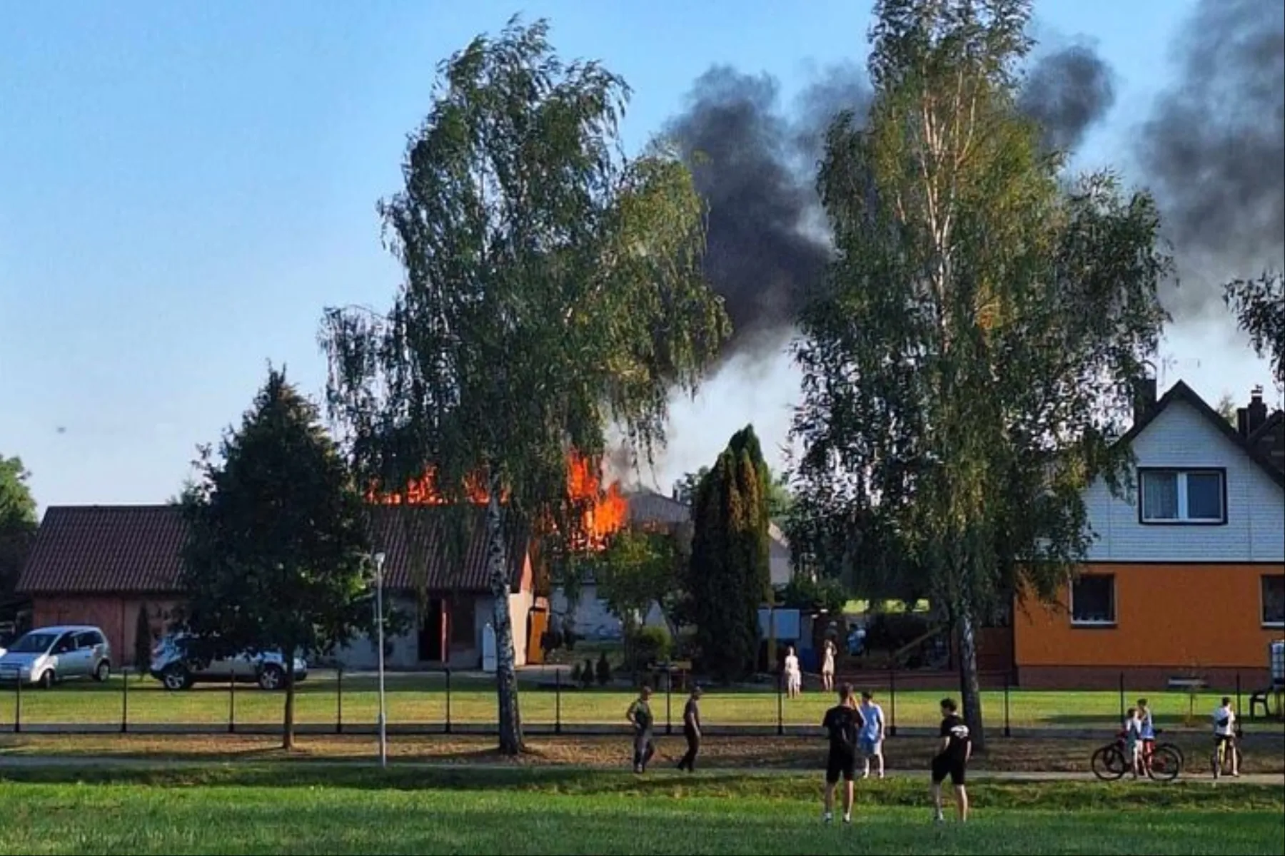 Gaisras Rokuose / Skaitytojų nuotr.