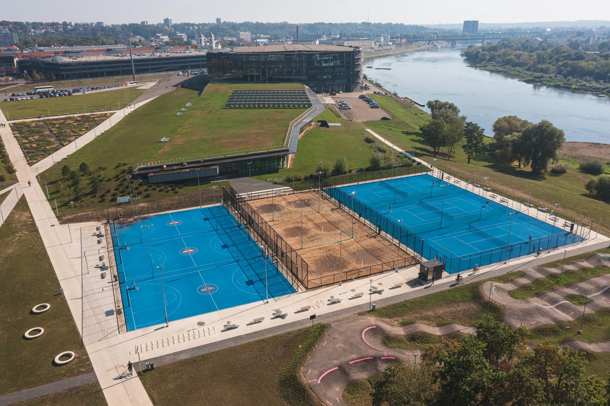 Sporto aikštelės Nemuno saloje / R. Tenio nuotr.