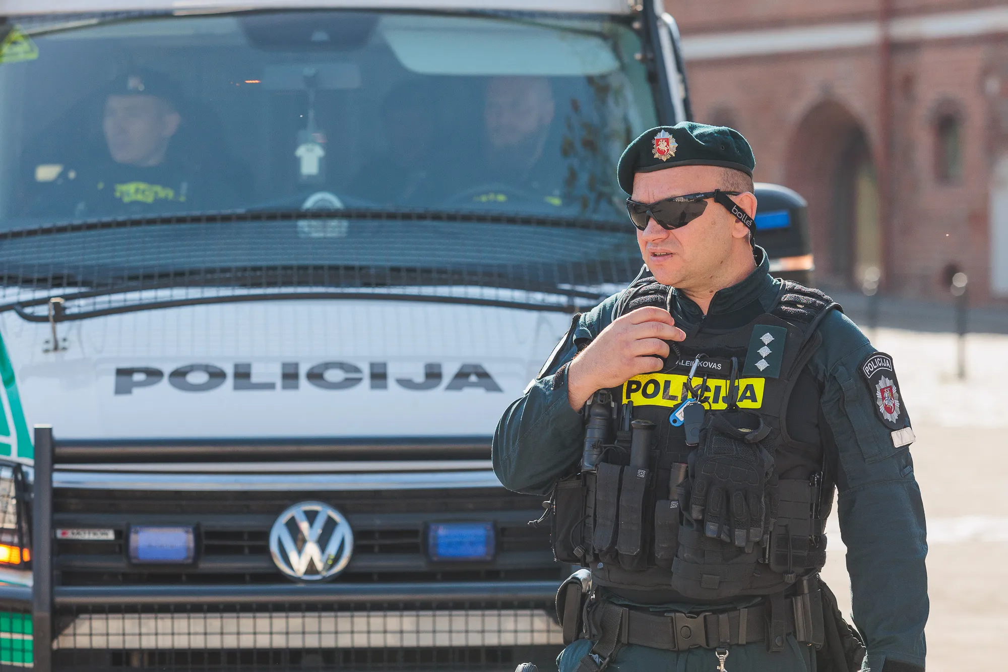 Policijos ir viešojo saugumo tarnybos pareigūnų pratybos / R. Tenio nuotr.