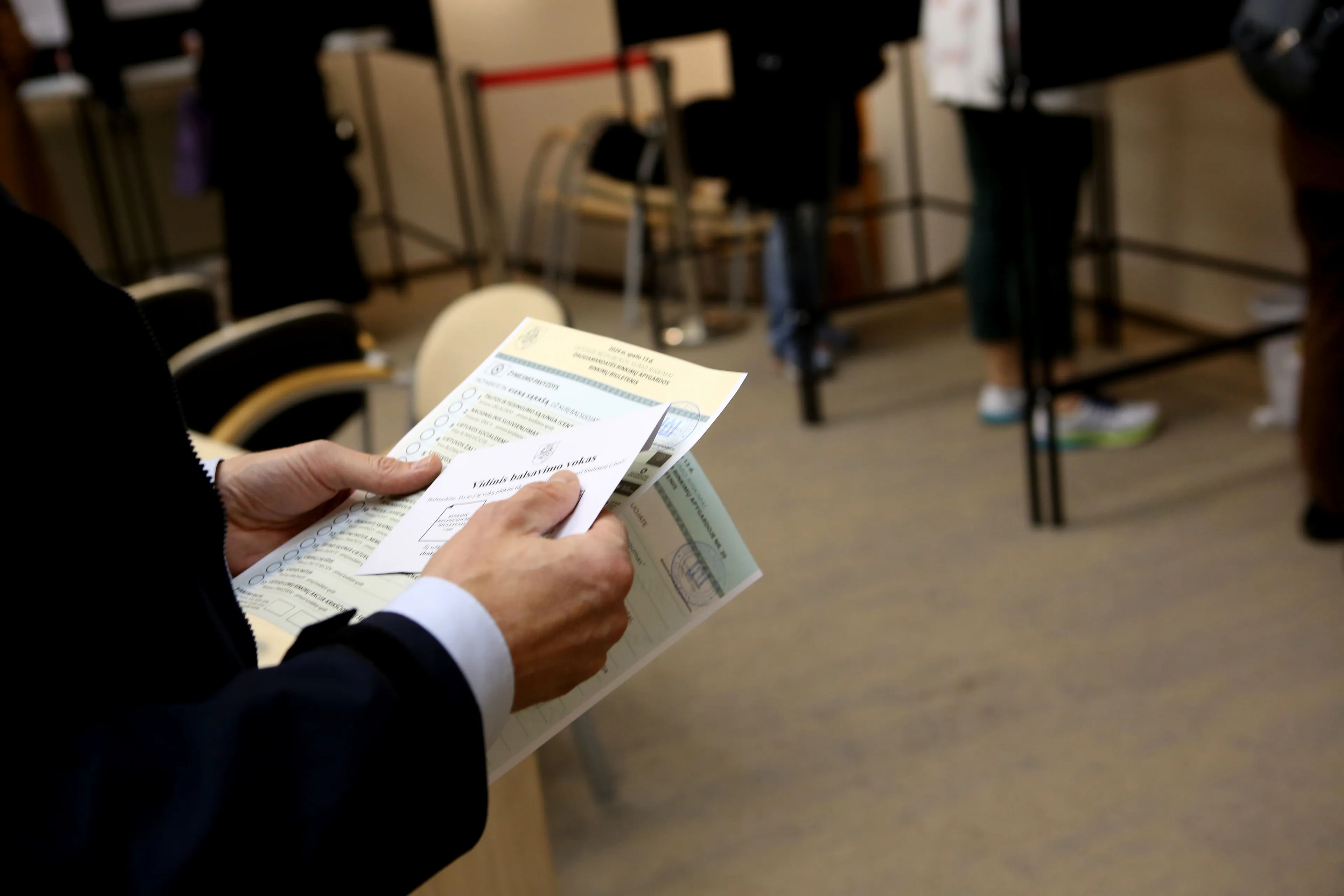 Išankstinis balsavimas Kauno miesto savivaldybėje / M. Patašiaus nuotr.