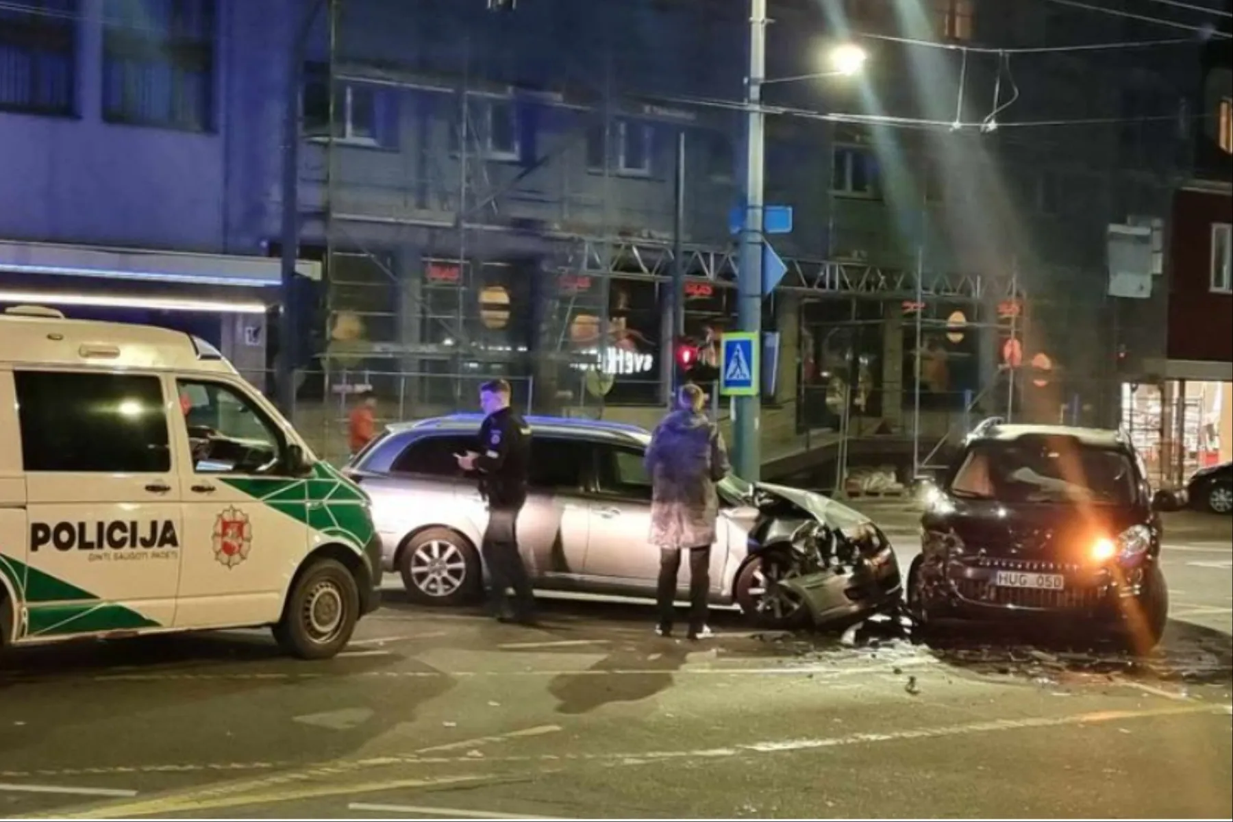 Avarija Žaliakalnyje / Skaitytojų nuotr.