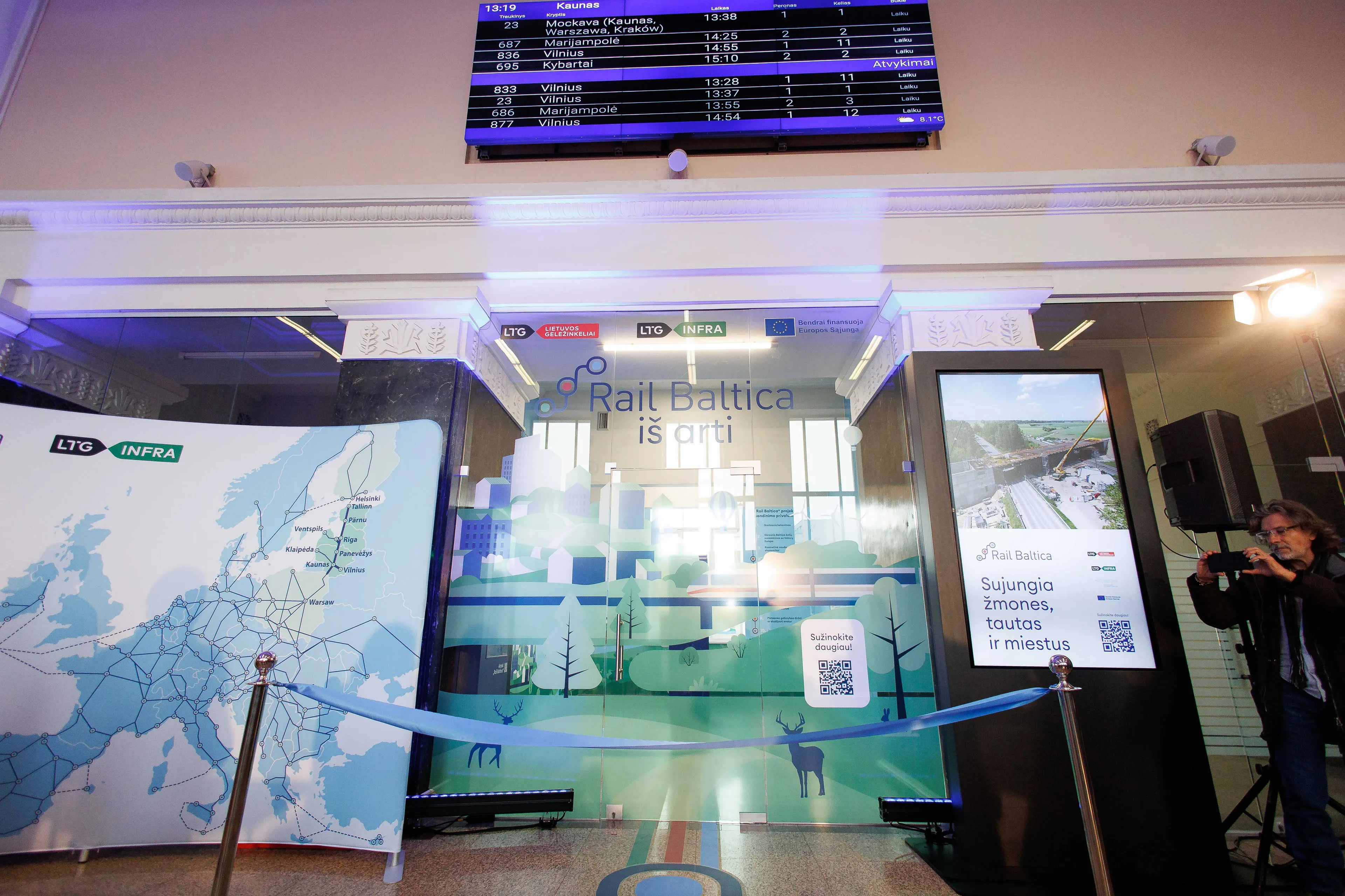 „Rail Baltica“ informacijos centras Kaune /  ELTA / J. Elinsko nuotr.