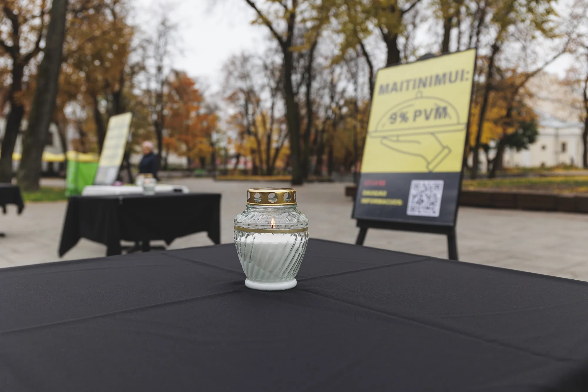 Maitinimo įstaigų protesto akcija / R. Tenio nuotr.