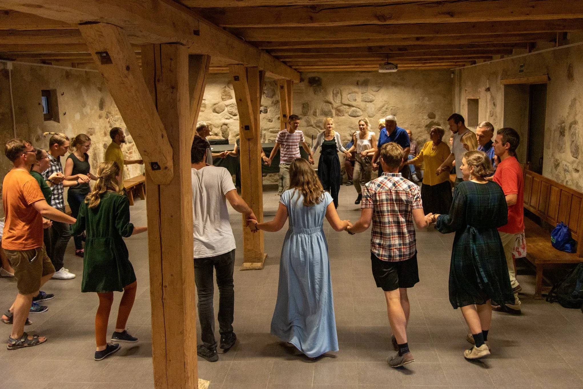 Tradicinių šokių vakaras Kauno miesto muziejuje./Organizatorių nuotr.