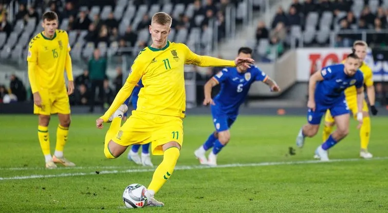 Futbolo rinktinė nusileido varžovams / E. Ovčarenko / BNS nuotr.