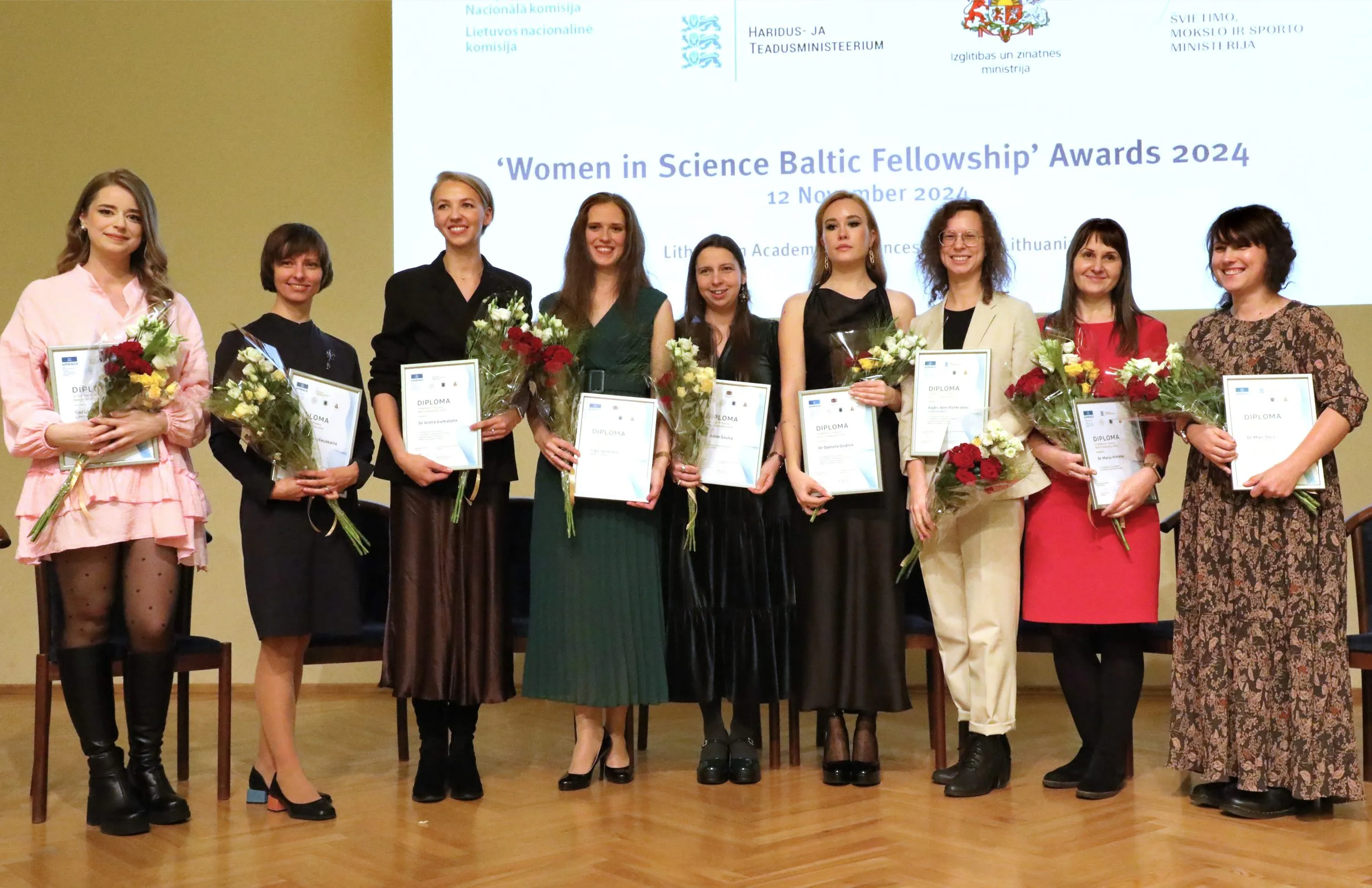 UNESCO konkurso „Moterims moksle" laureatės