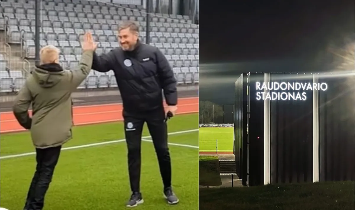 Andrius Skerla, Raudondvario stadionas / Delfi koliažas