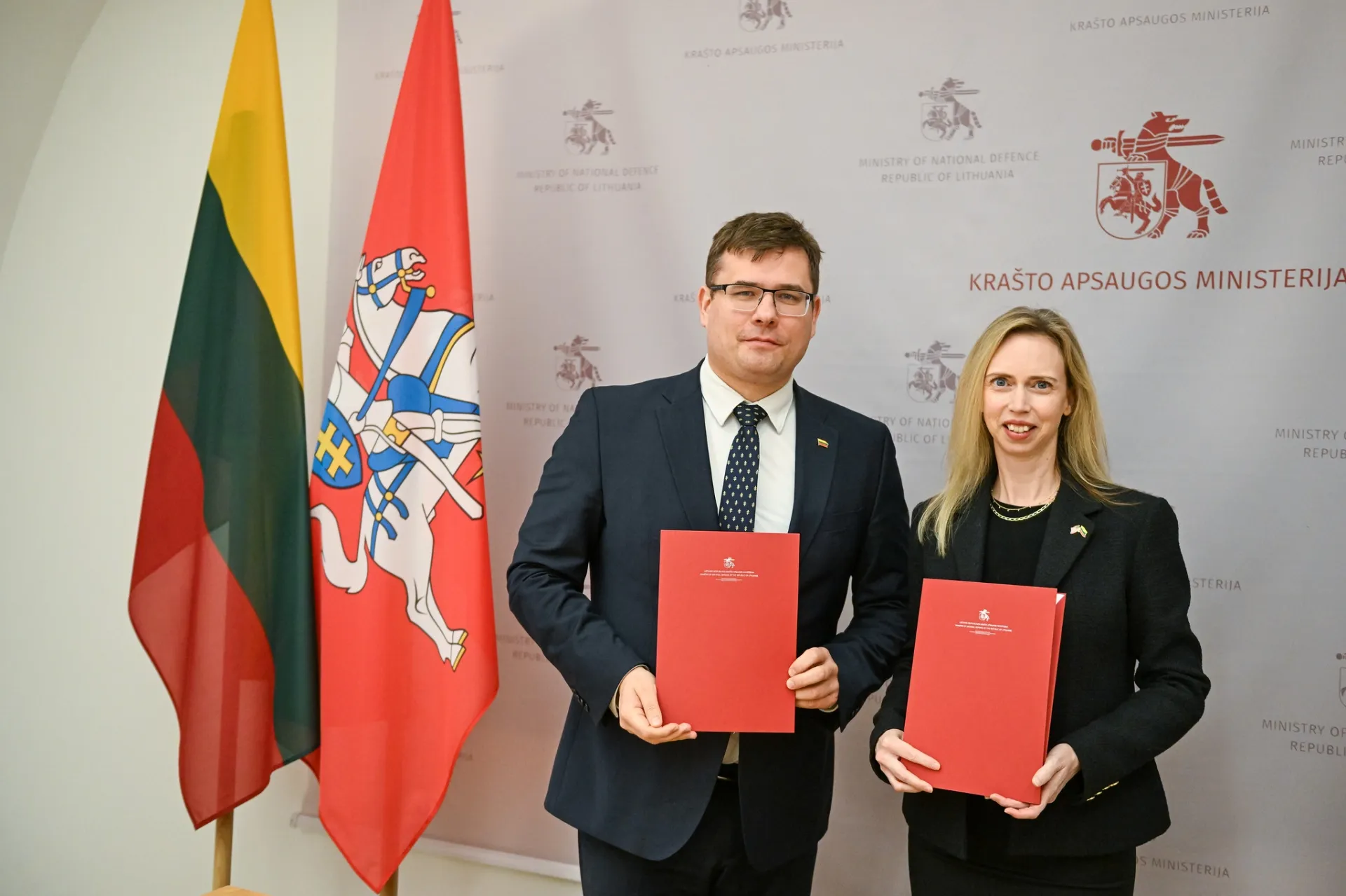 Laurynas Kasčiūnas ir JAV ambasadorė Lietuvoje Kara McDonald