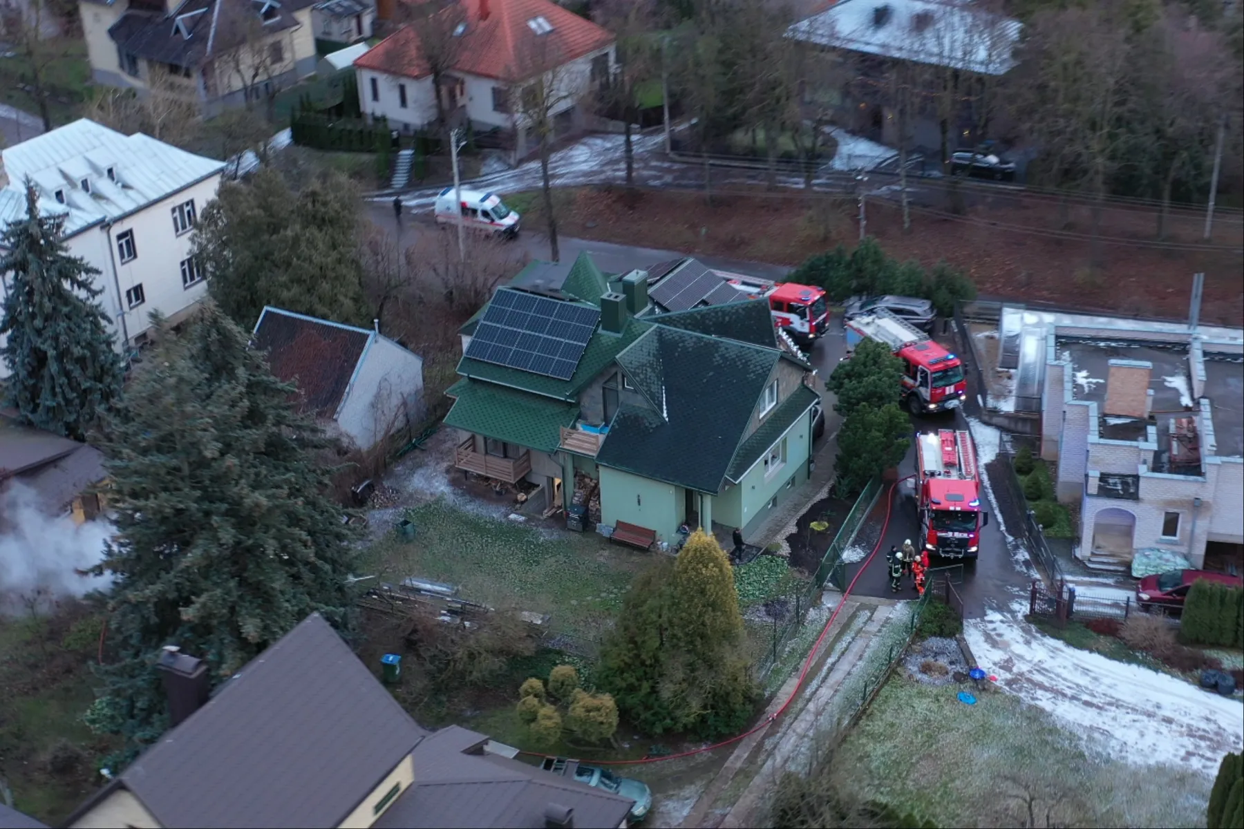 Gaisras Žaliakalnyje / Skaitytojų nuotr.