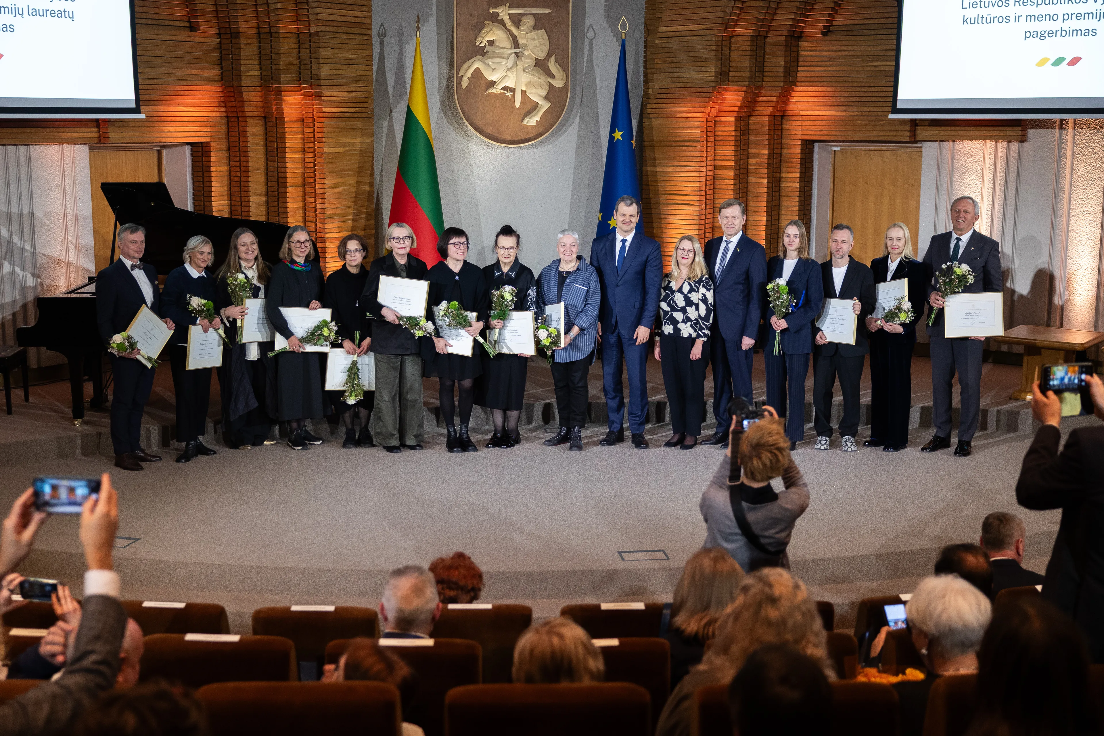 Vyriausybėje įteiktos kultūros ir meno premijos / R. Riabovo, BNS nuotr.