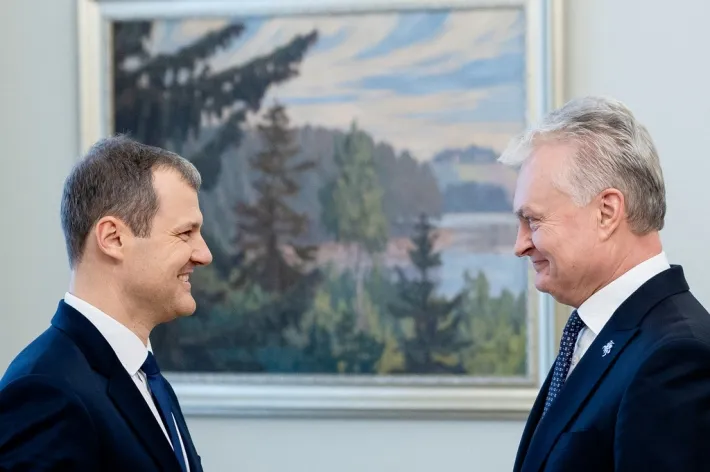 Gintautas Paluckas ir Gitanas Nausėda / BNS nuotr.