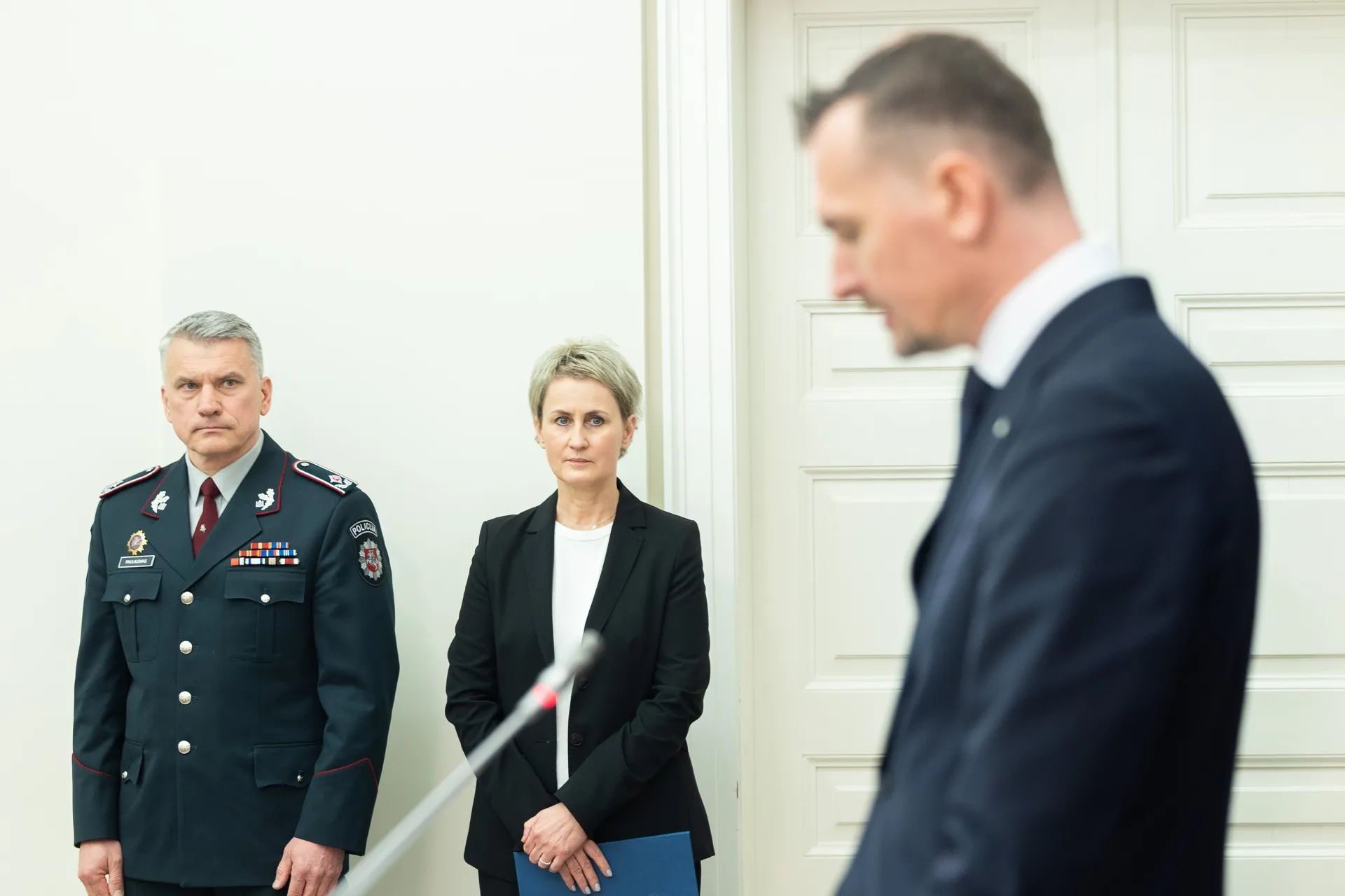 Spaudos konferencija dėl sukčiavimo / R. Riabovas / BNS nuotr.