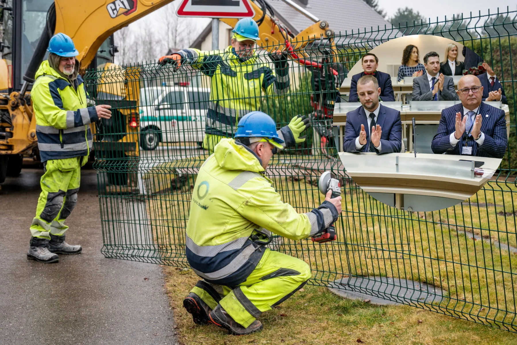 Kauno savivaldybės užsakymu naikinama tvora Vičiūnuose / Kaunas.lt ir R. Tenio nuotr.