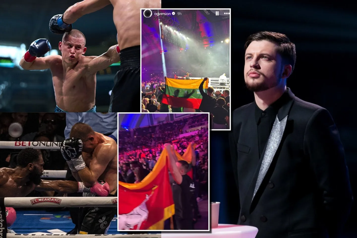 E. Stanionio kovą stebėjo ir OG Version / Lrytas.lt koliažas