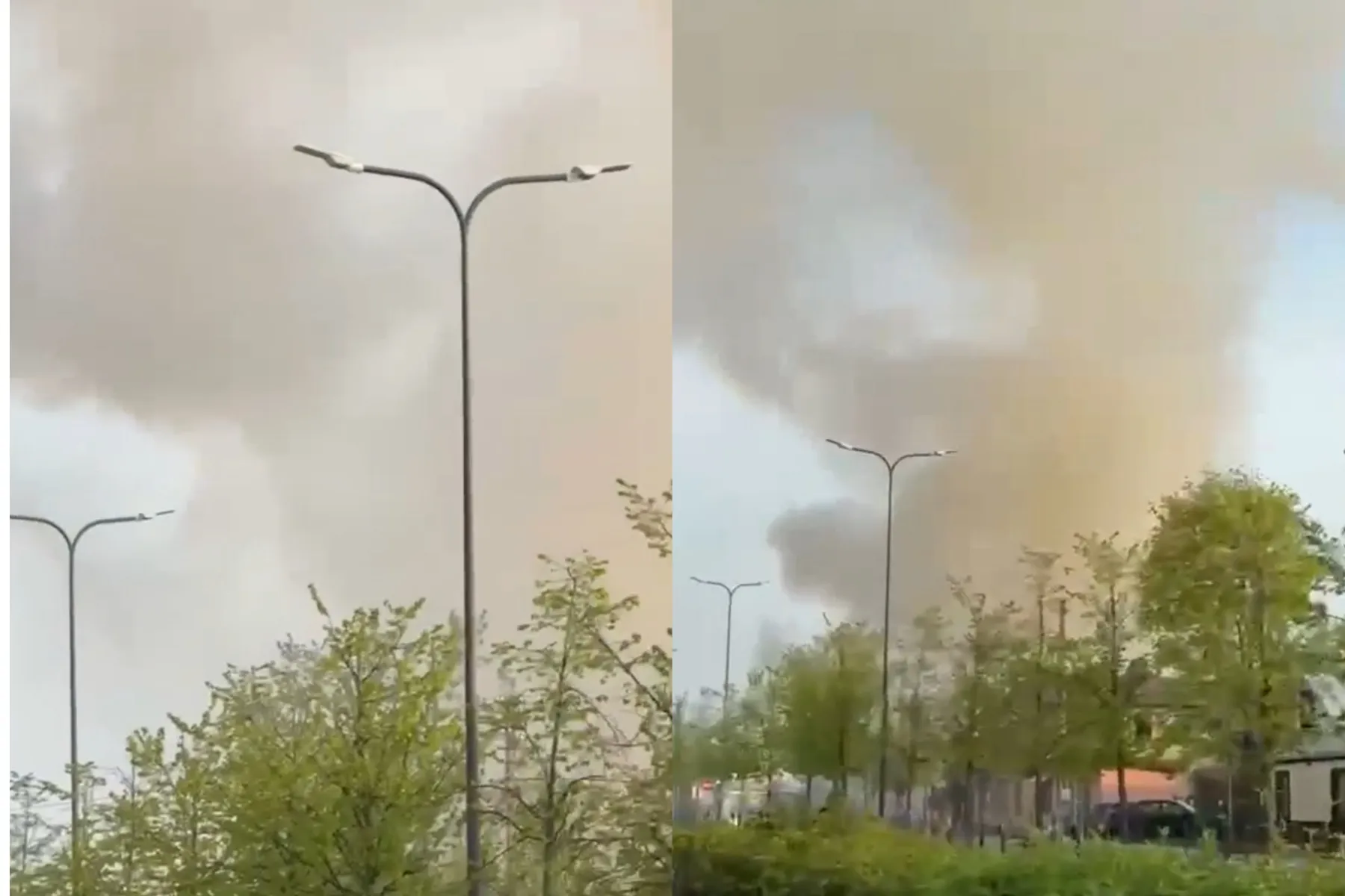 Gaisras Zanavykų g. / Stop kadro nuotr.