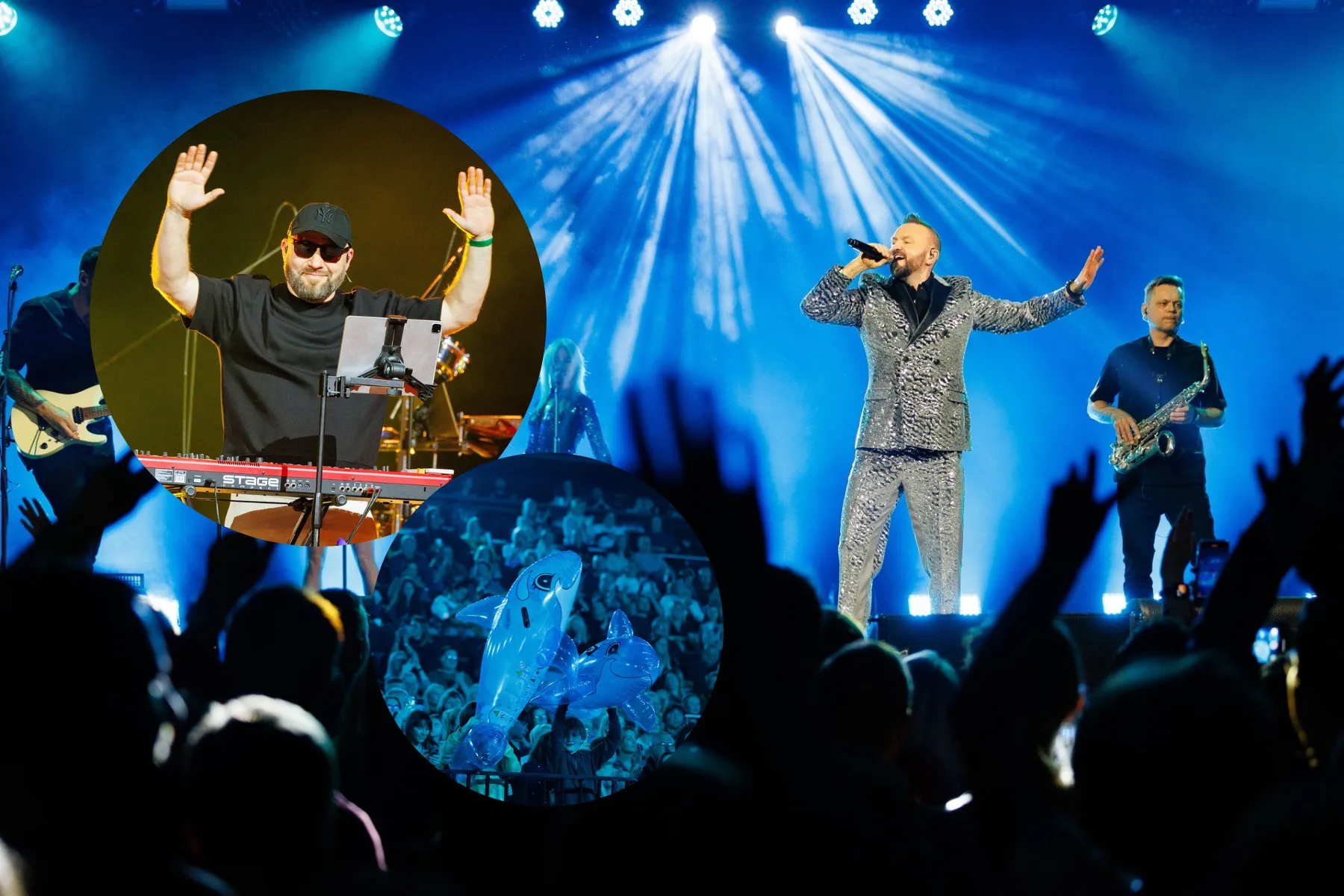 „Delfinų“ koncerto Kaune akimirkos / E. Ovčarenko / BNS nuotr. / „Kas vyksta Kaune“ montažas