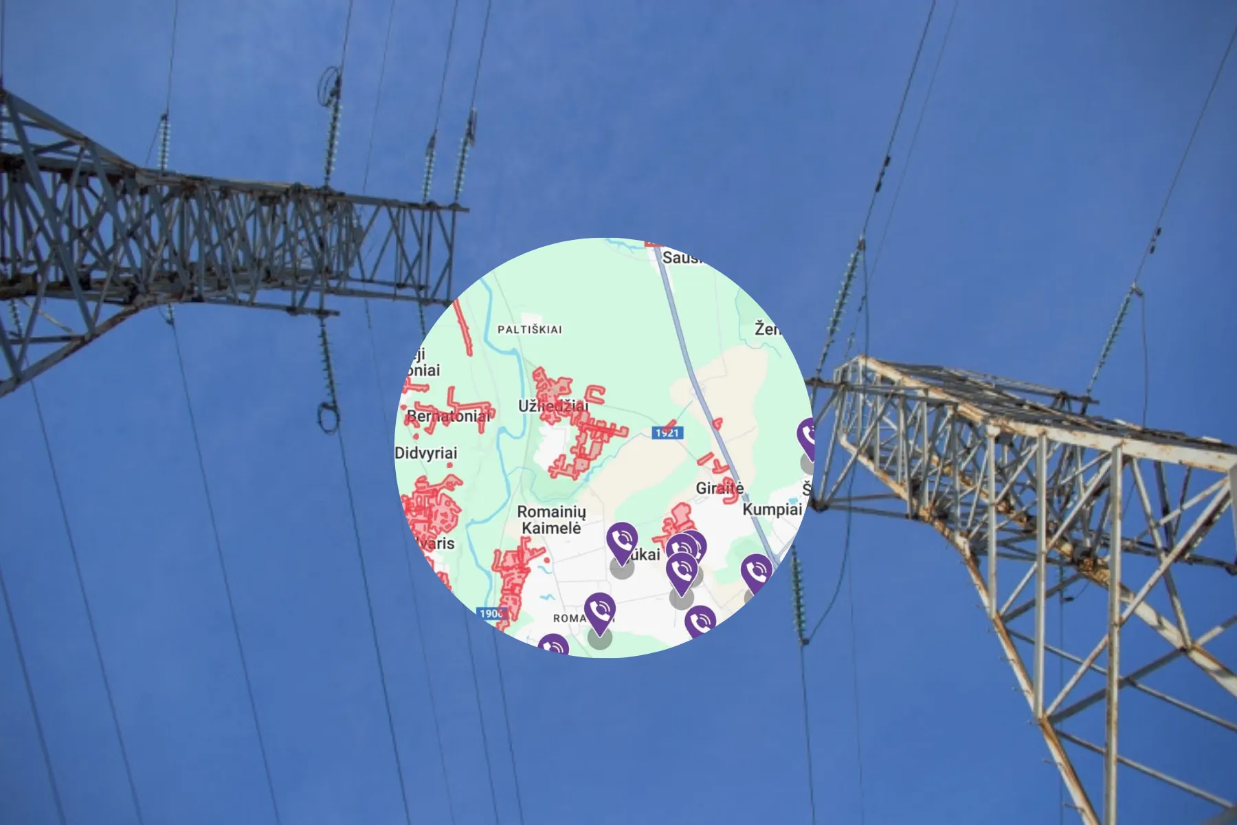 Elektros dingimas / Skaitytojo ir BNS nuotr.