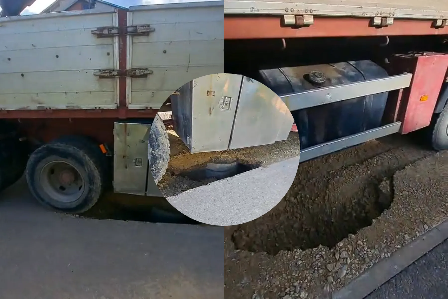 Įgriuvęs kelias Neveronyse