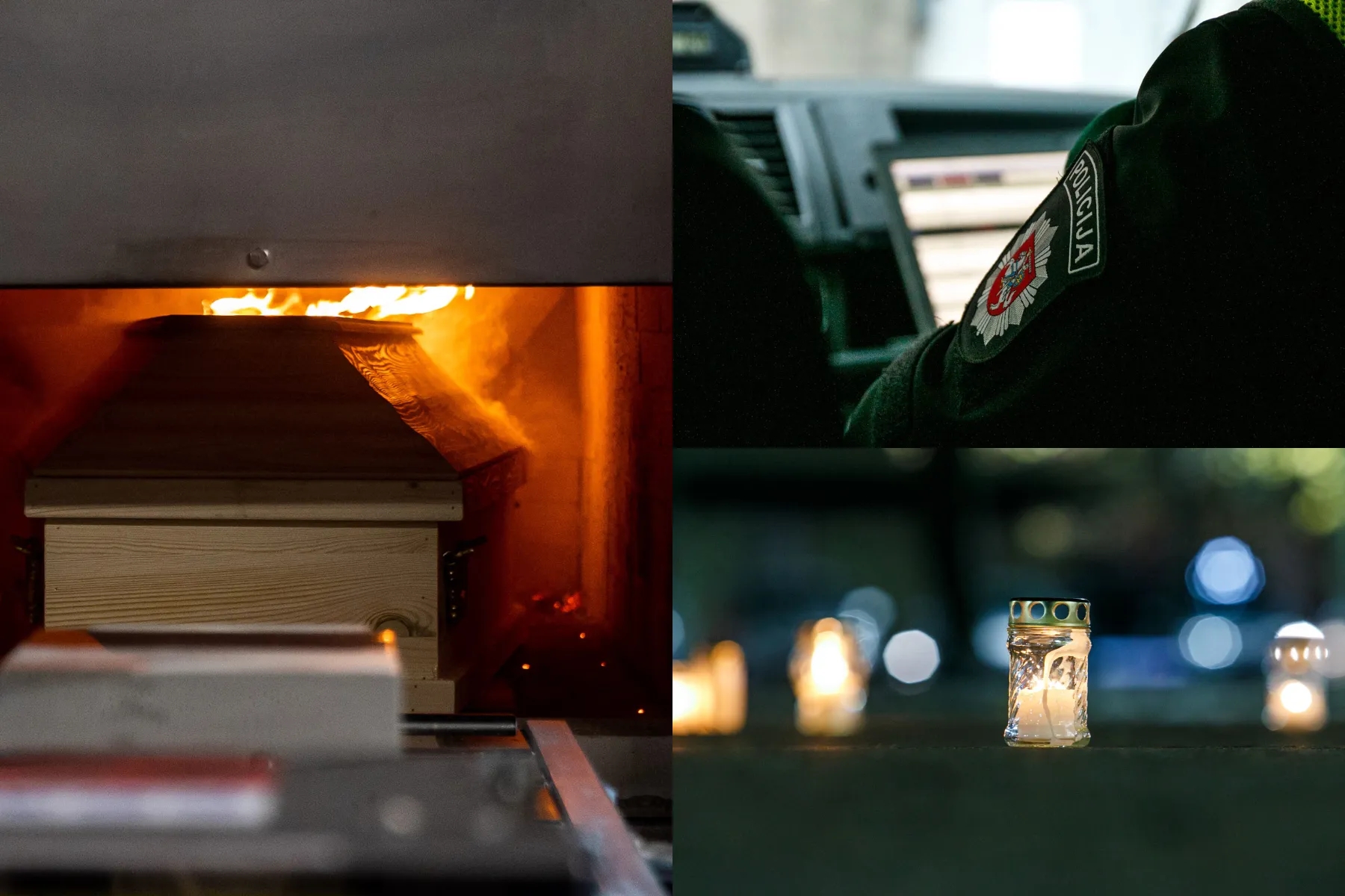 Karstas, policija, žvakė