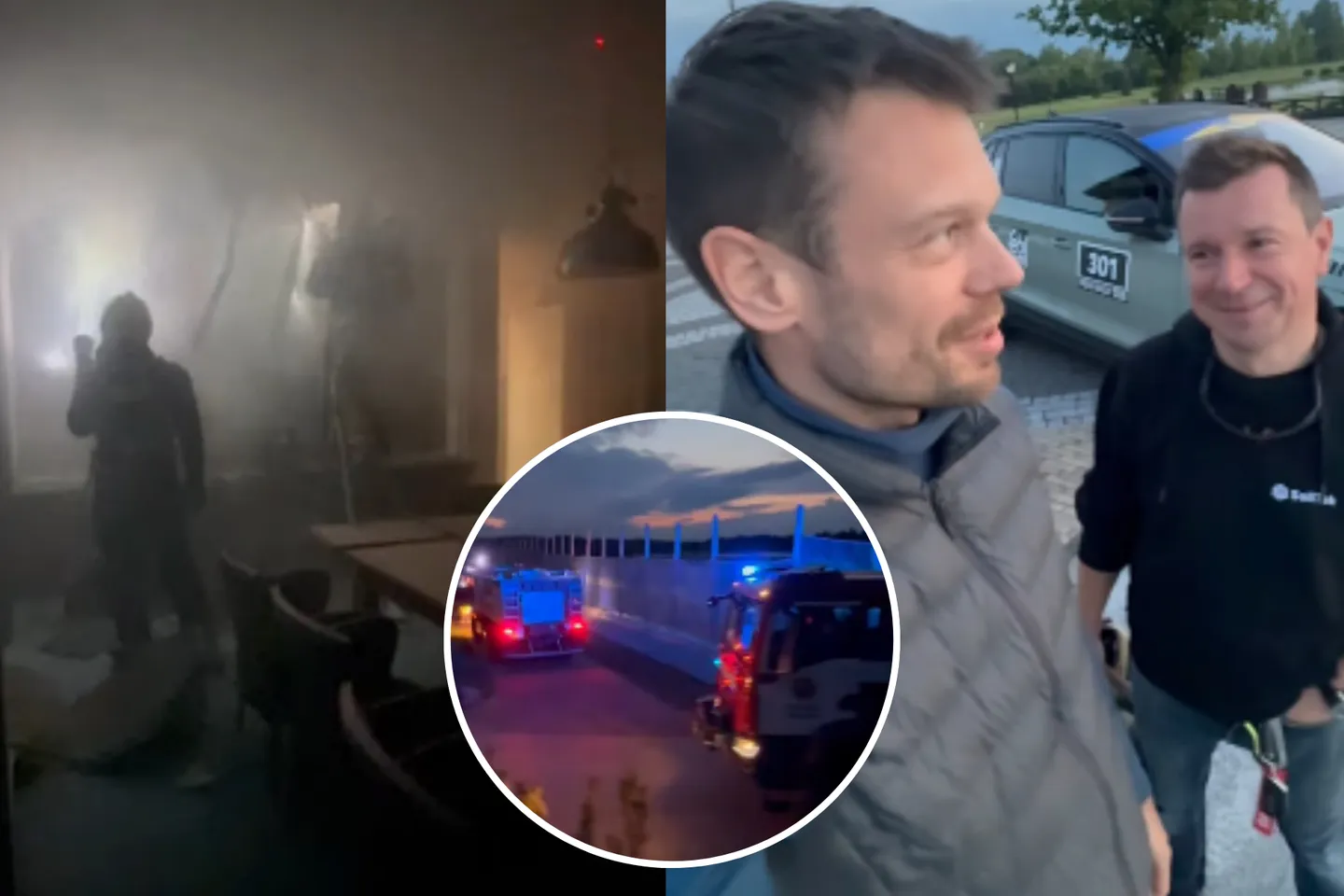 Prieš ralį Kačerginėje – naktį kilęs gaisras / Stopkadrų nuotr. / Lrytas.lt