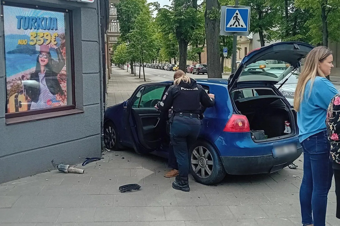 Avarija Kauno centre / lrytas.lt nuotr.