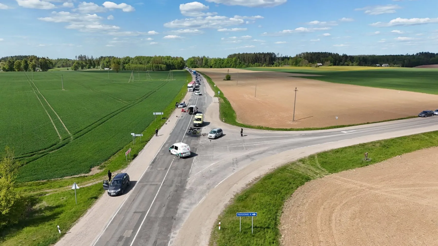 Avarija Kaunas-Prienai kelyje / Kas vyksta nuotr.