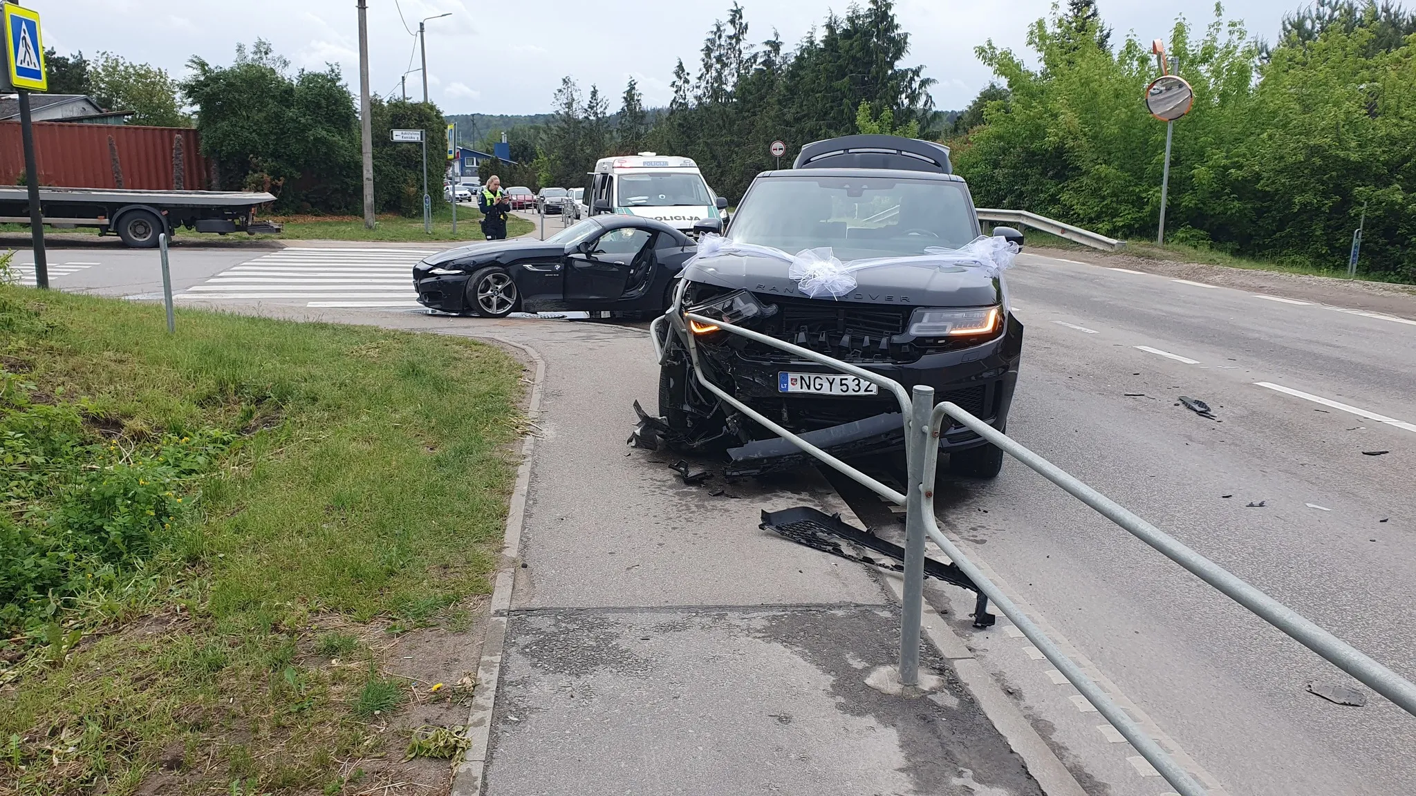 Avarija Raudondvario pl. / Skaitytojo nuotr.