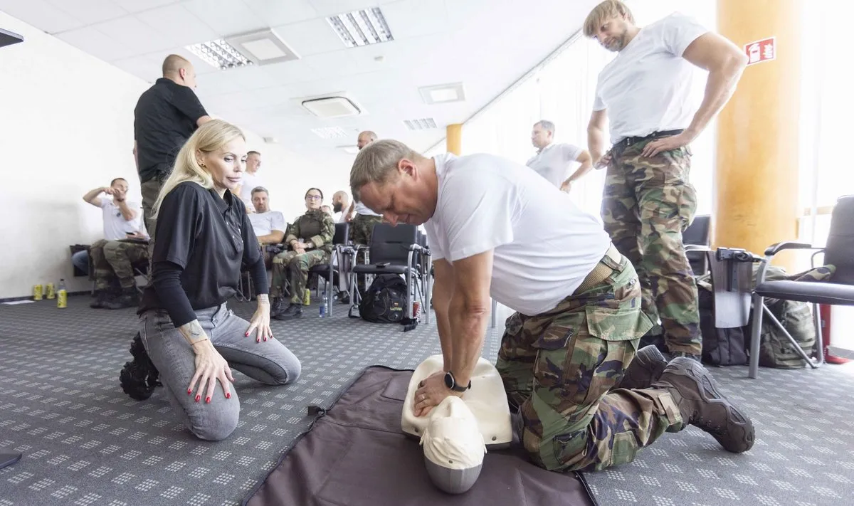 Visuomenininkų organizuoto komendantūros kurso akimirka