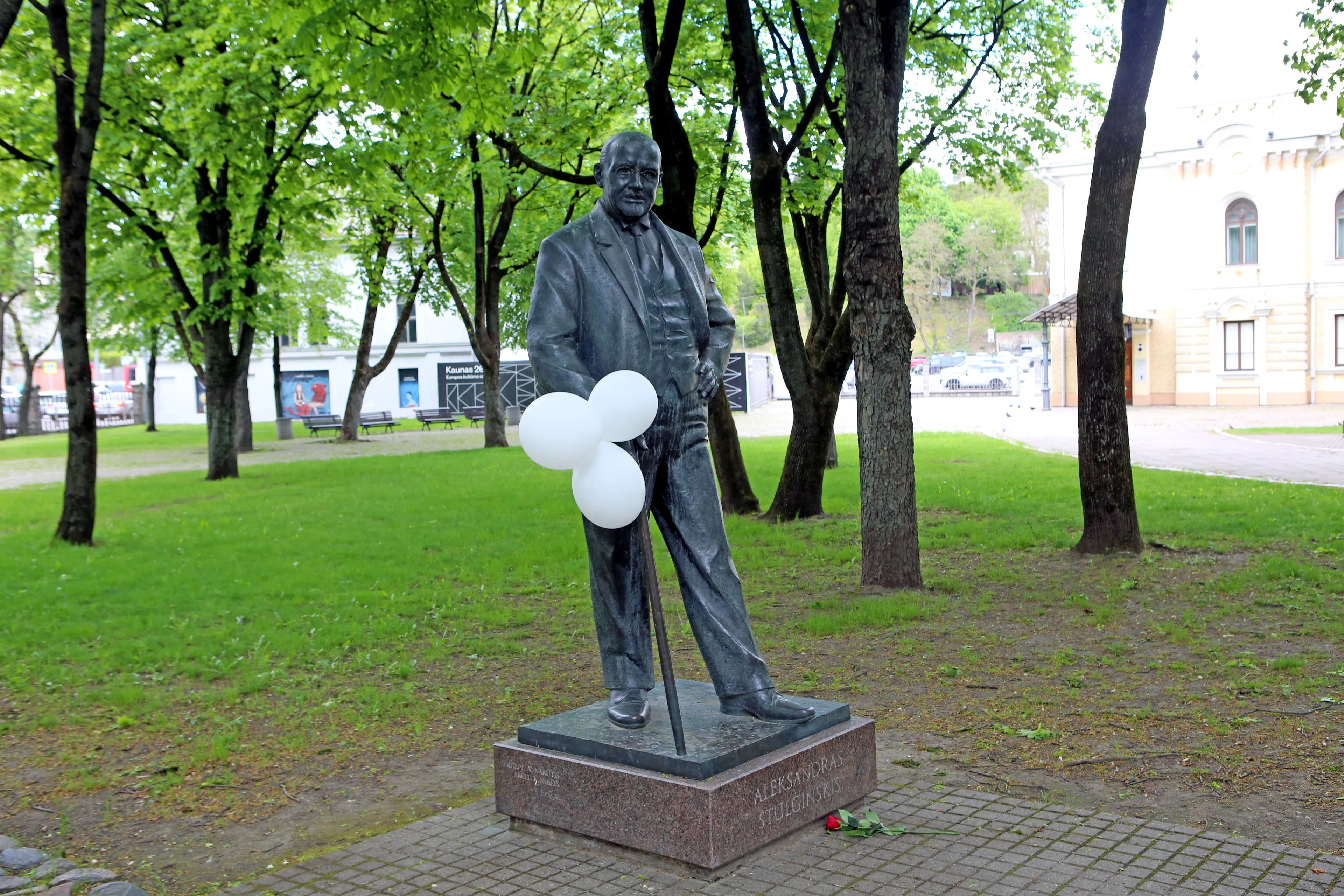 A. Stulginskio skulptūra / M. Patašiaus nuotr.