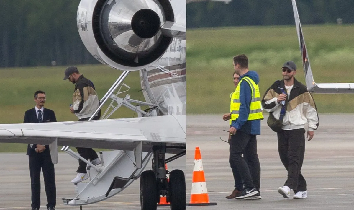 J. Timberlake – jau Lietuvoje: privačiu lėktuvu nusileido Kaune / J. Kalinskas / Delfi.lt nuotr.