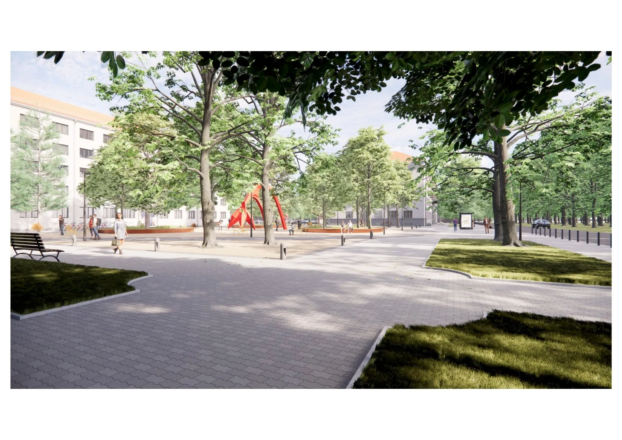 KTU bendrabučio aikštelės projektas, vizualizacija („Studio Torrau“ nuotr.)