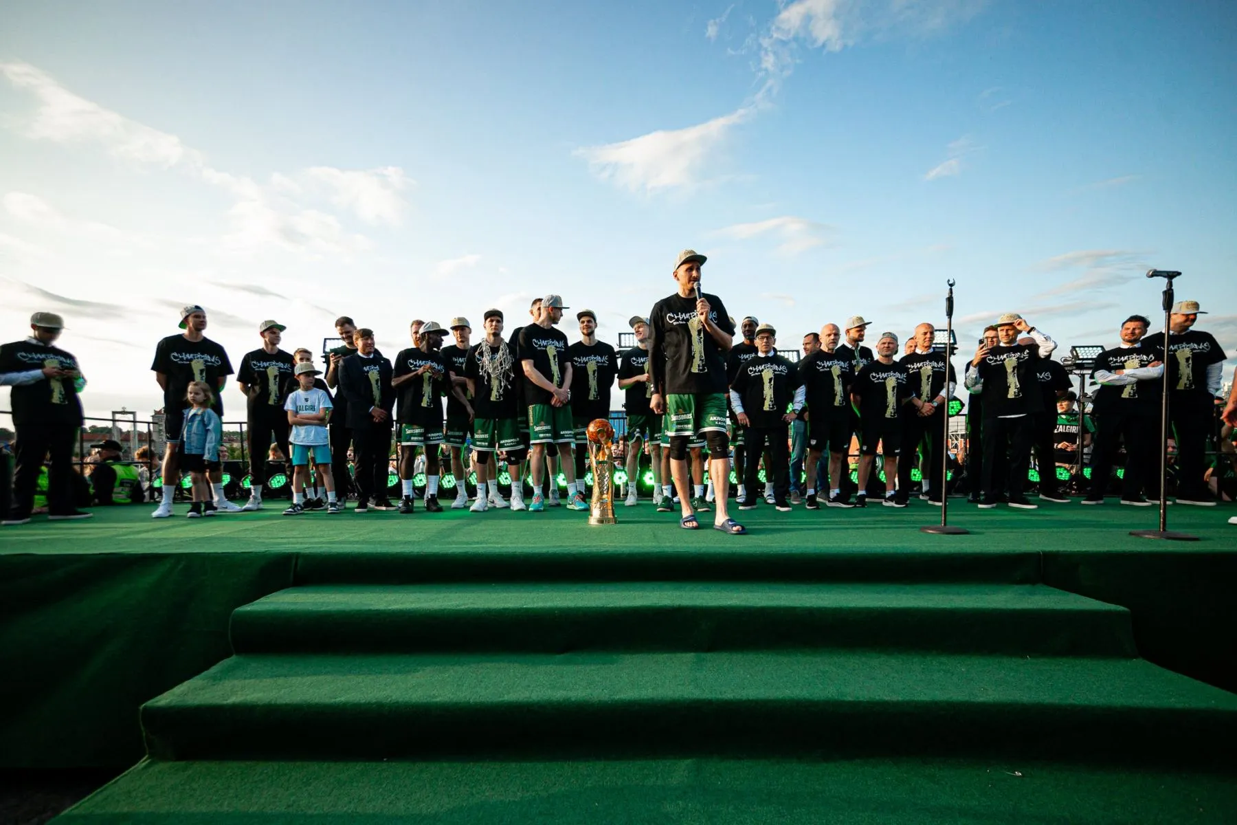 „Žalgirio“ susitikimas su fanais / zalgiris.lt nuotr.