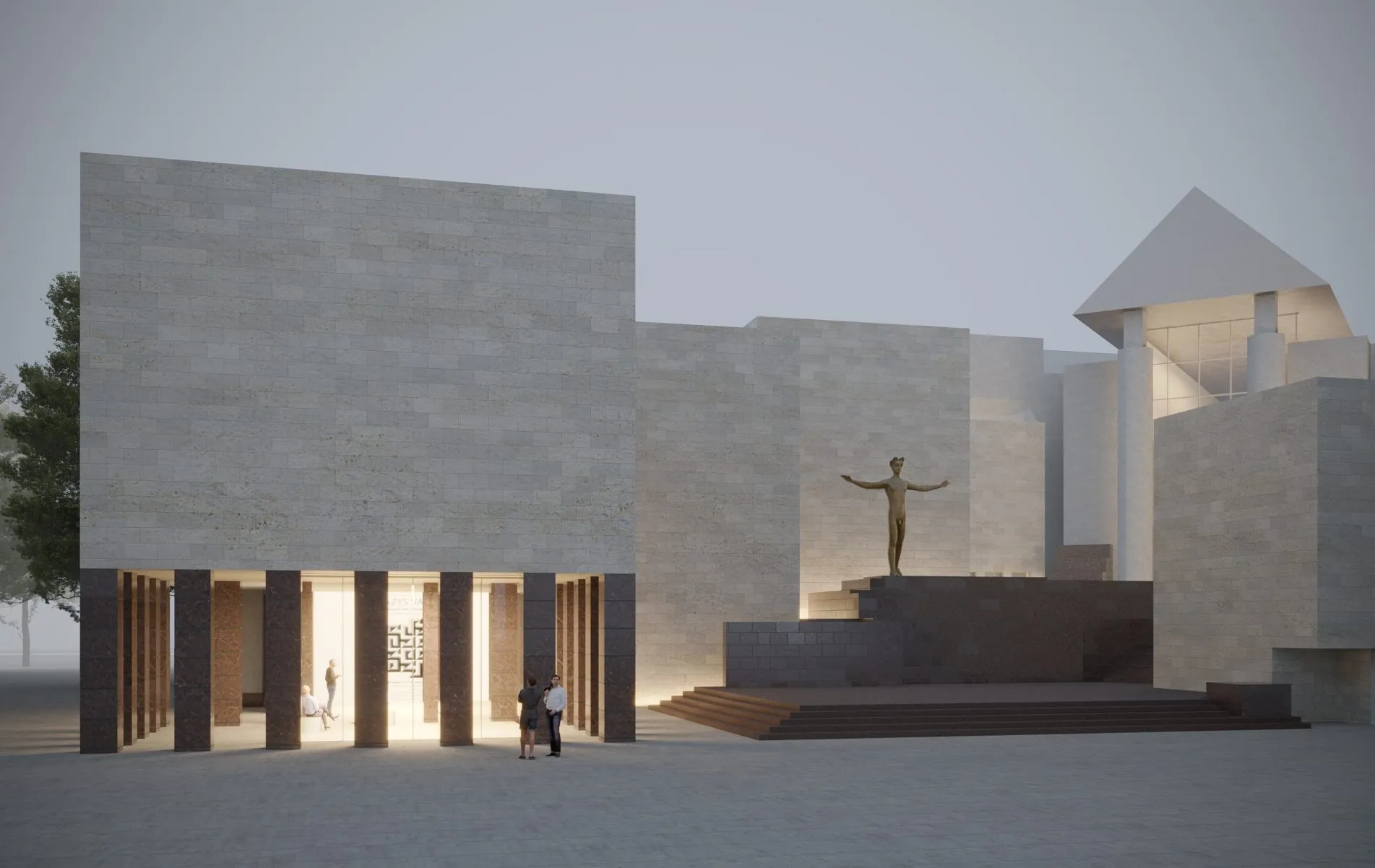 Rekonstruojamos M. Žilinsko dailės galerijos vizualizacijos („Aplan“ nuotr.)