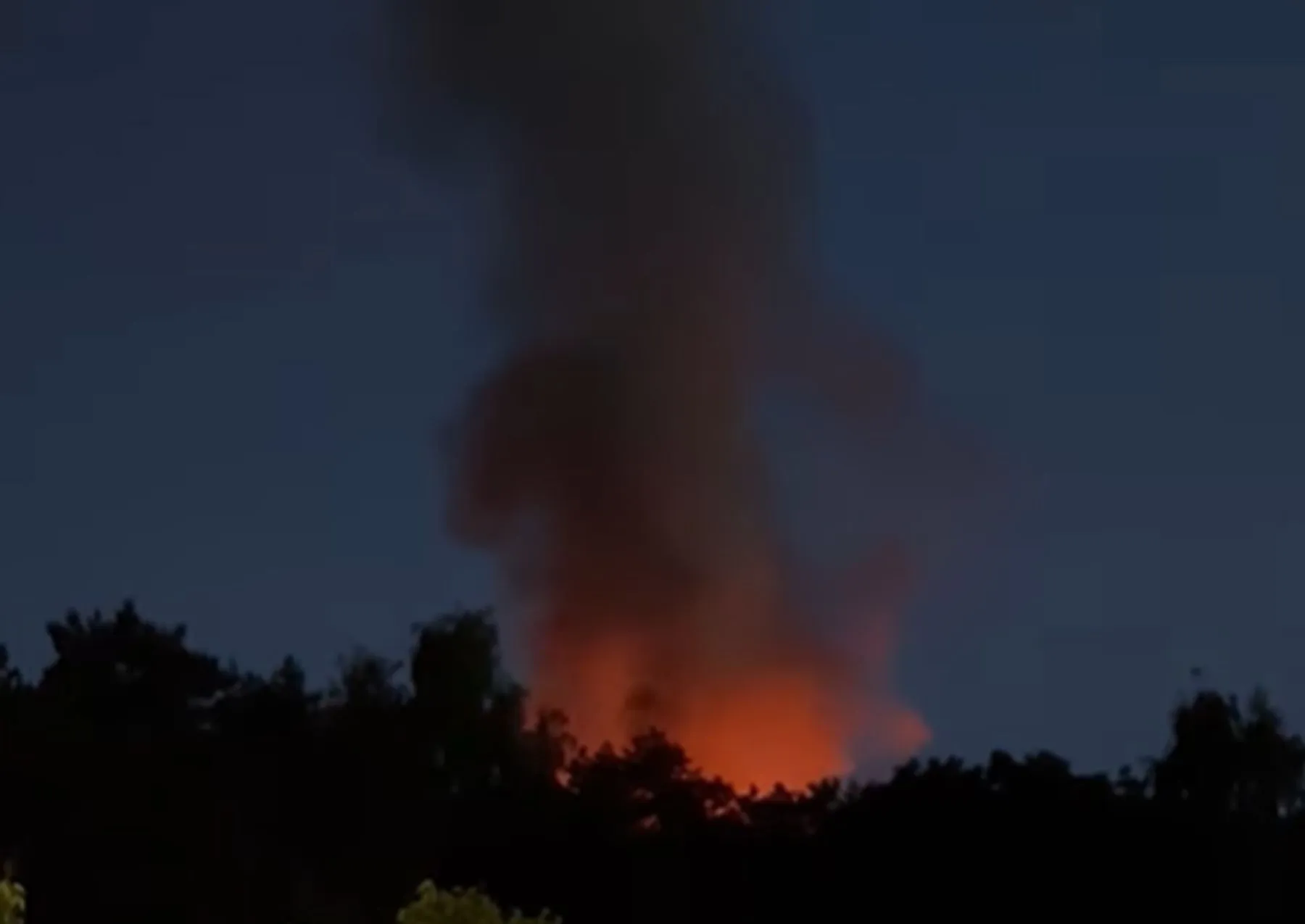 Gaisras Kleboniškyje / Stop kadras