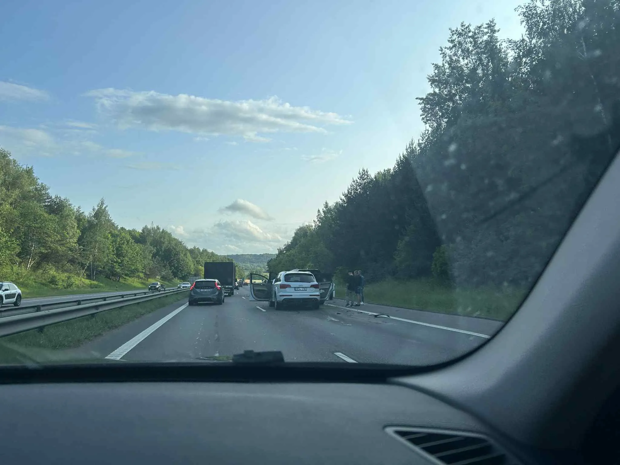 Avarija A5 kelyje / Skaitytojų nuotr.