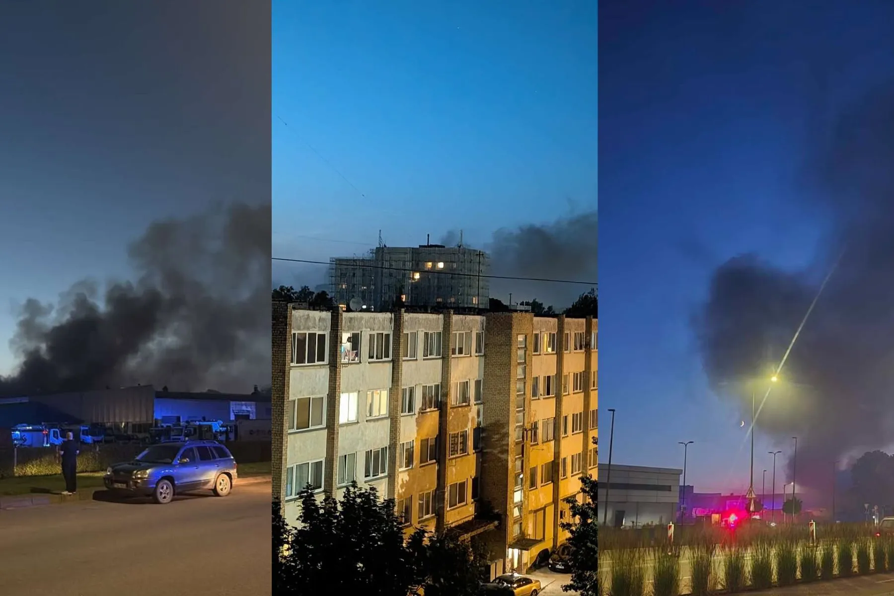 Gaisras „Kauno švaroje“ / Kas vyksta Kaune skaitytojų nuotr.