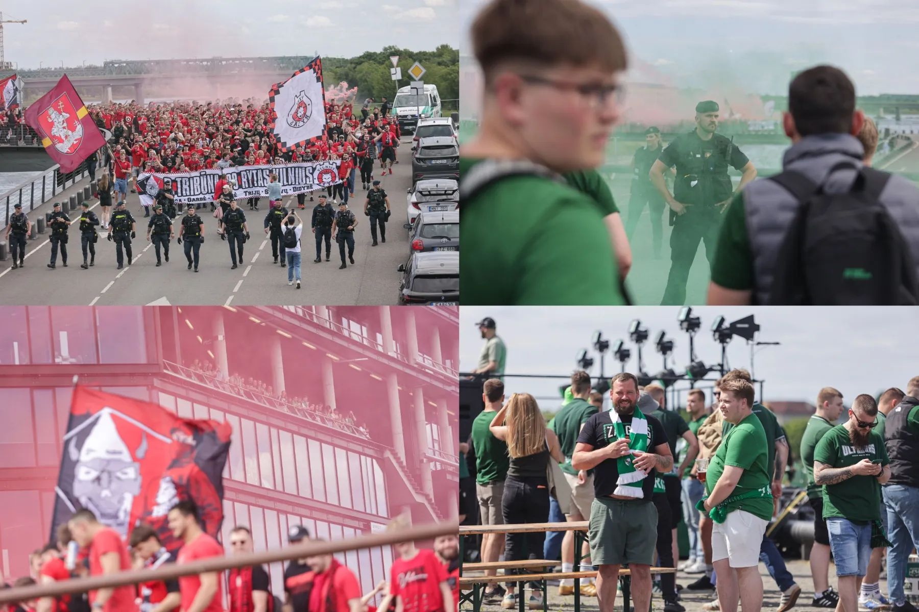 „Žalgirio“ ir „Ryto“ fanai / R. Tenio nuotr.